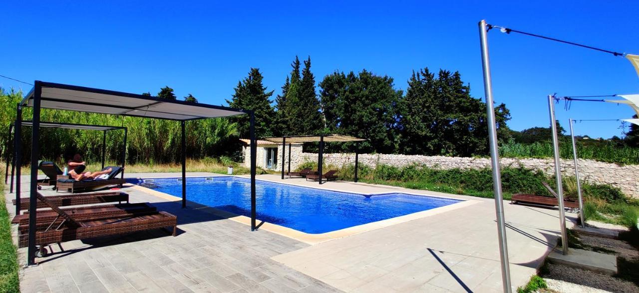 Appartement Superbe chambre 20 m2, climatisée, parking, jardin, calme, 10 mn pont du Gard #7 à Rochefort-du-Gard Extérieur photo